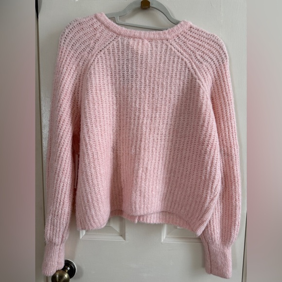Soft Pink Knit Cardigan - Picture 2 of 5